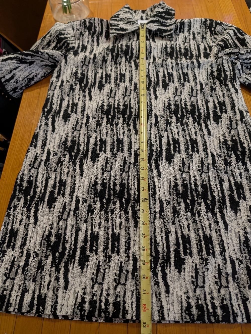 Day Birger et Mikkelsen Black & White Tunic Shirt Coat (Lilo Artistic Texture) - Picture 7 of 11